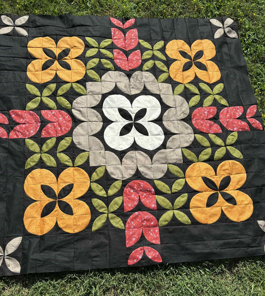 Petals Crossing Quilt Pattern (PDF Download)